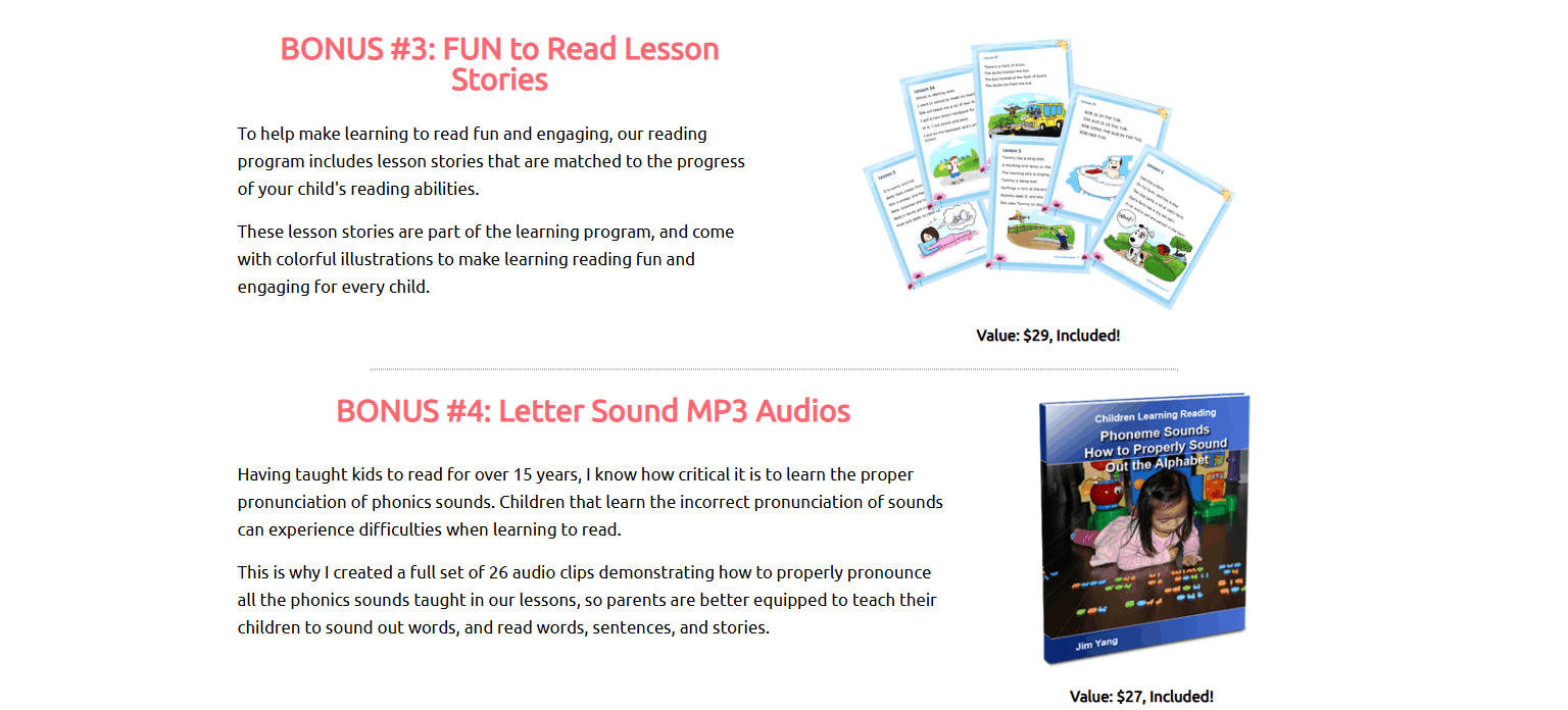 kids learning to read
